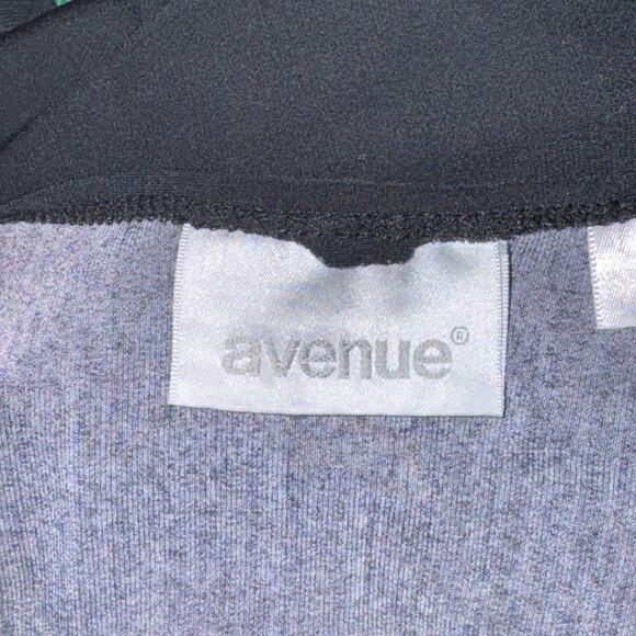 Vtg Avenue Sleeveless Dress Womens Sz 18/20 Black Blue Green Butterfly Faux Wrap - Picture 5 of 7